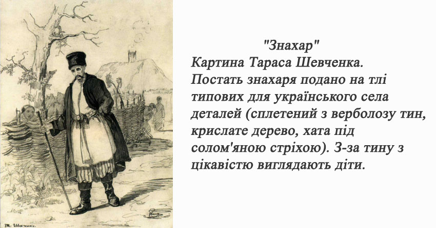 Знахар,  картина Тарас Шевченко